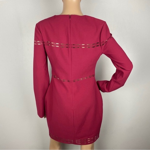 NEW LIKELY EYELET LONG SLEEVE MINI DRESS - Picture 6 of 6